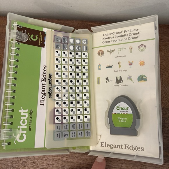 Cricut Art Cartridge Elegant Edges Up to 700 Images Borders Complete In Box - Picture 2 of 6